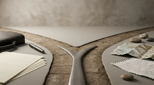 Immagine editoriale che rappresenta la scelta tra affidarsi a un'agenzia intermediaria o organizzare autonomamente un intervento di chirurgia estetica all'estero