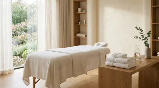 Trattamento beauty therapy professionale per recupero post-operatorio in ambiente sereno e confortevole