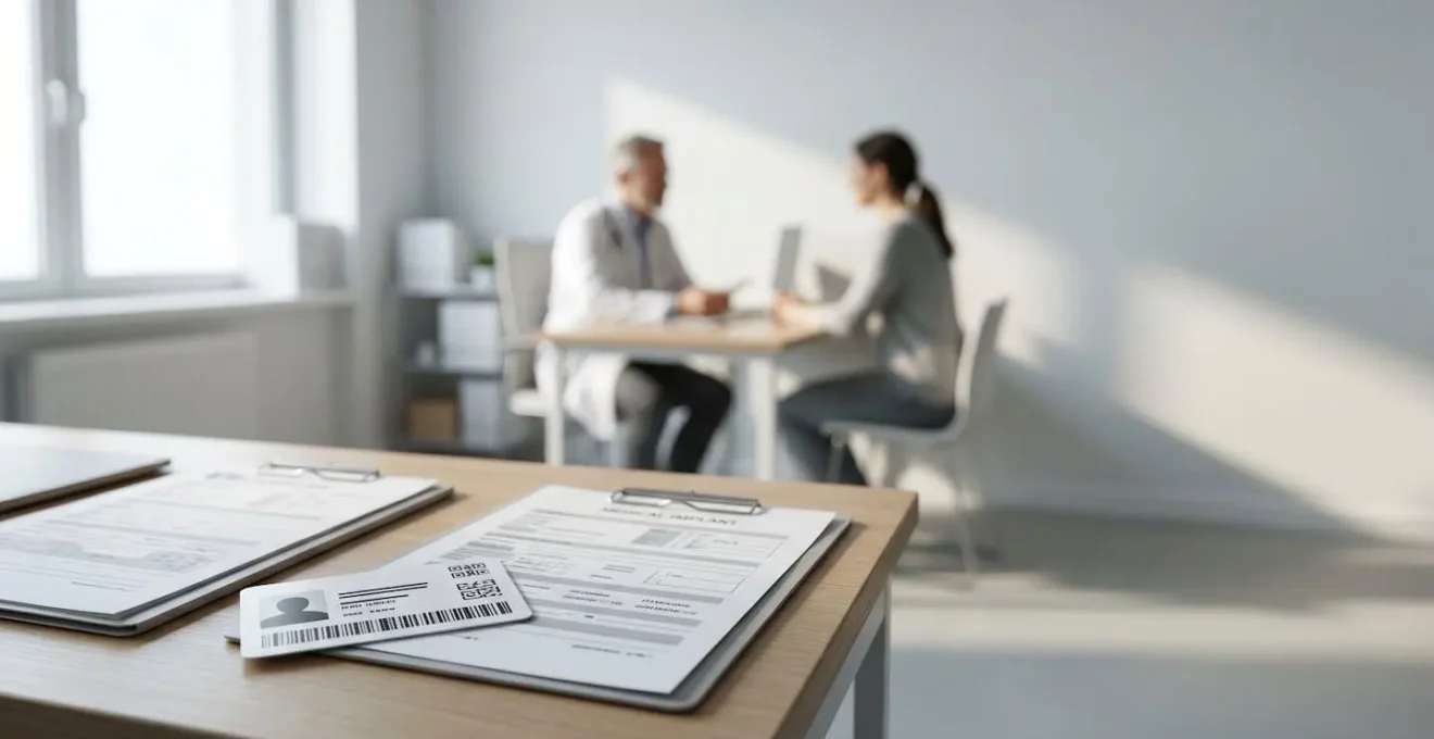 Documento di passaporto implantare con codice di tracciabilità per protesi mammarie in ambiente medico professionale