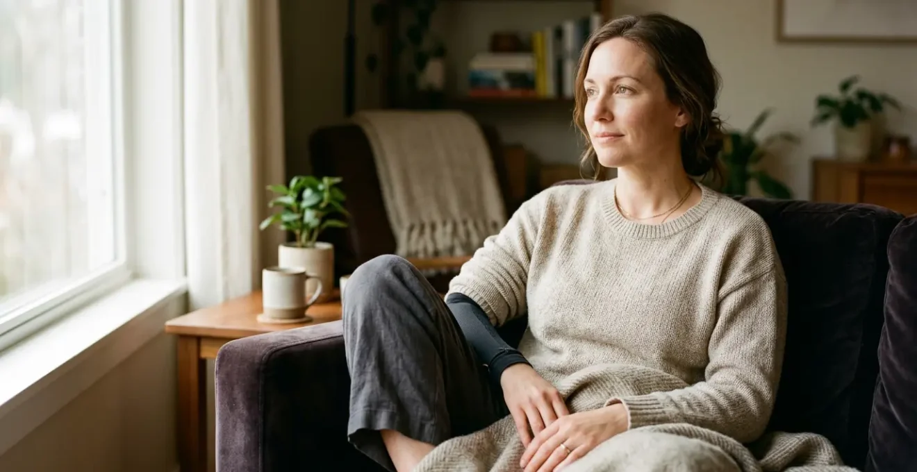 Paziente donna in fase di recupero post-operatorio dopo chirurgia estetica, momento di cura e benessere