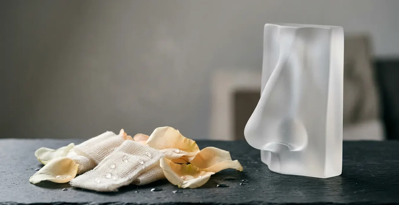 Concetto di simulazione 3D in chirurgia estetica del naso con rappresentazione della differenza tra previsione digitale e risultato reale