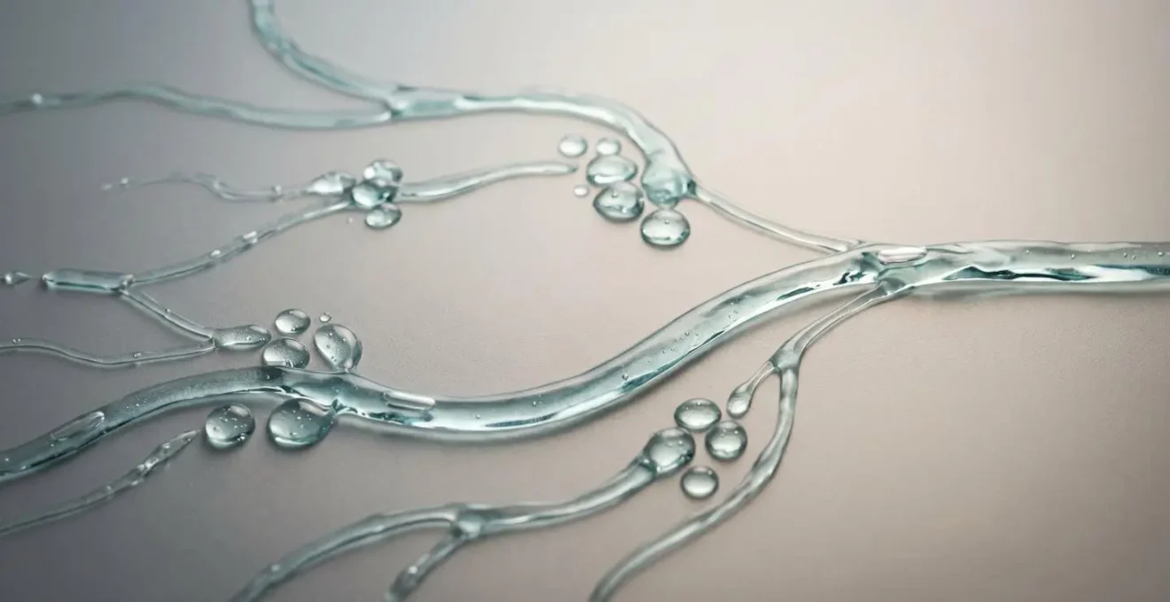 Rappresentazione simbolica del flusso linfatico e del drenaggio dei liquidi nei tessuti